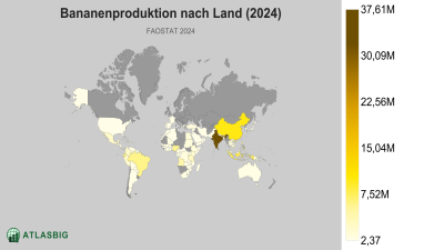 Bananenproduktion nach Land 2026 Thumbnail