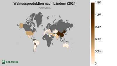 Walnussproduktion nach Ländern 2026 Thumbnail