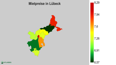 Mietpreise in Lübeck nach Postleitzahl Thumbnail