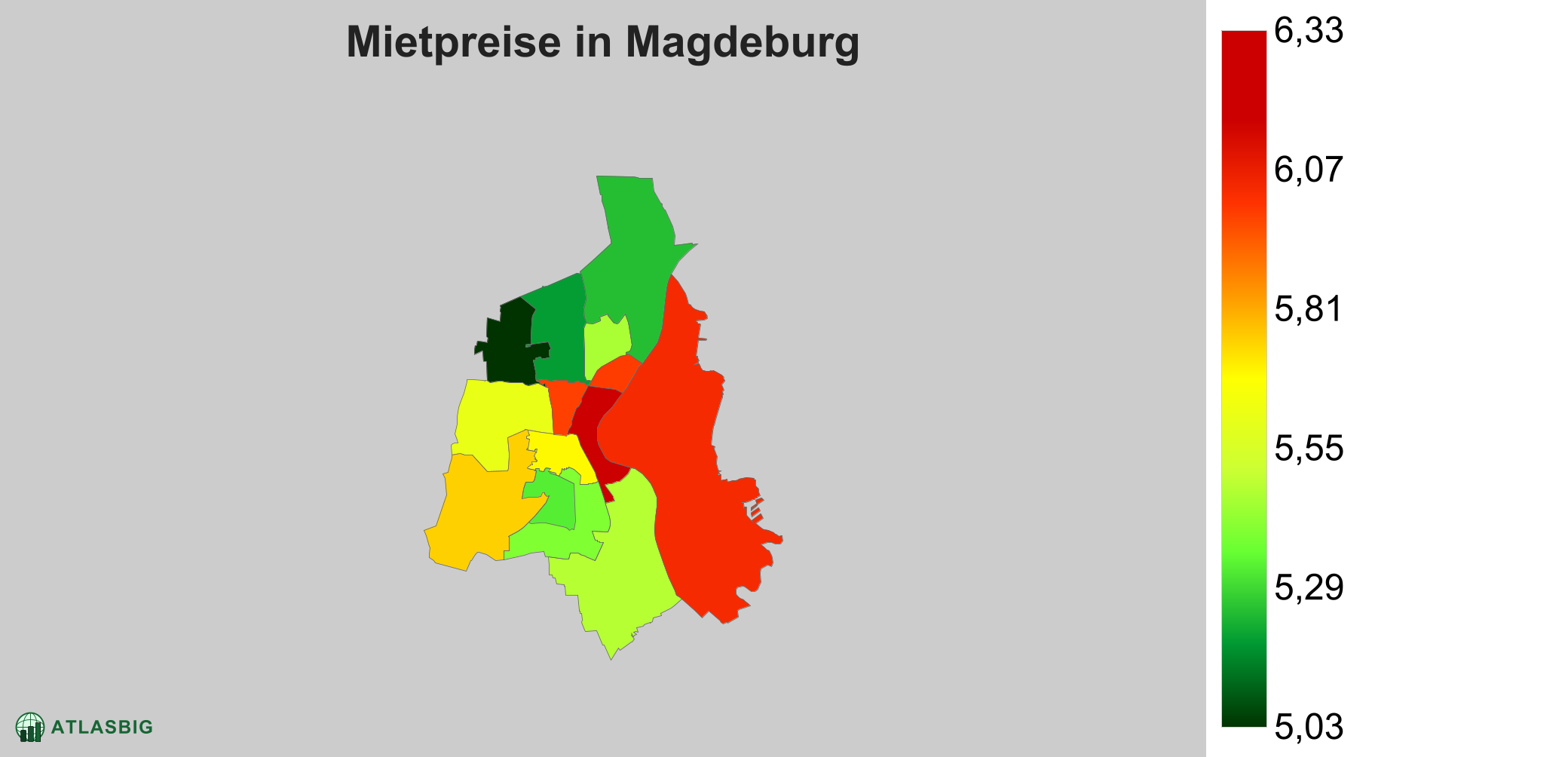 Mietpreise in Magdeburg: Durchschnittliche Kaltmiete pro m²