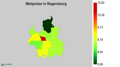 Mietpreise in Regensburg nach Postleitzahl Thumbnail