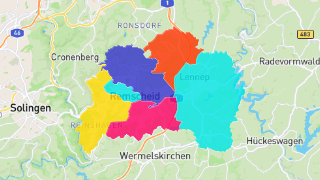 Postleitzahlen in Remscheid Thumbnail